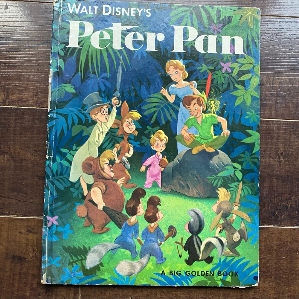 Vintage Walt Disney's Peter Pan Hardcover Book